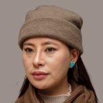 Samar - Plain/Jersey Knit Khayer Plant Dye Double Layer Hat - Image 3