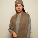 Cashmere hat & Scarf (Brown) - Image 2